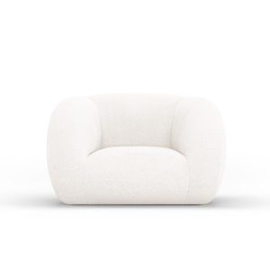 Cosmopolitan Design Fauteuil Essen boucle, wit – 95x130x86cm Cosmopolitan Design Fauteuil Essen boucle, wit – 95x130x86cm