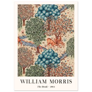 Artfulprints Poster William Morris – The brook – 50×70 cm – Meerkleuri