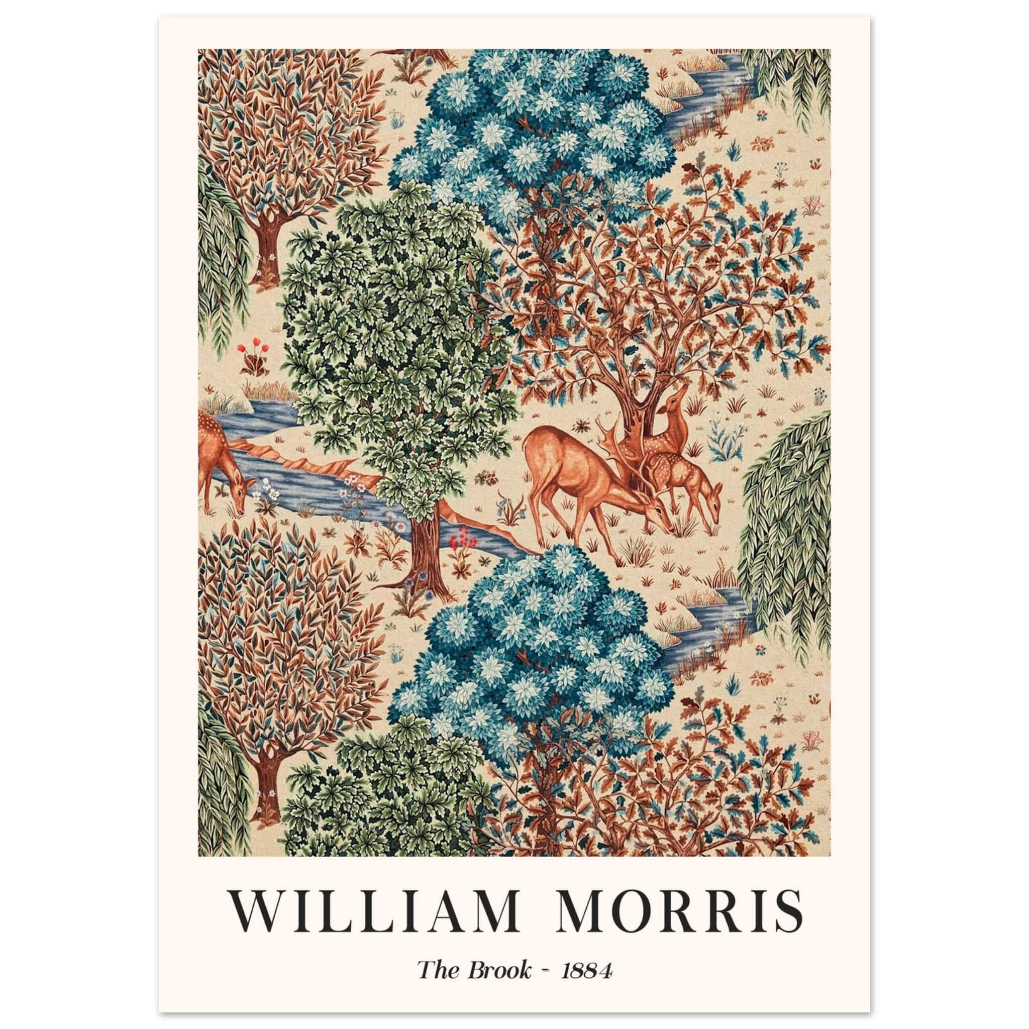 Artfulprints Poster William Morris - The brook - 50x70 cm - Meerkleuri