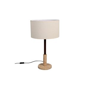 Dutchbone Jackon Tafellamp Travertin – Beige Dutchbone Jackon Tafellamp Travertin – Beige
