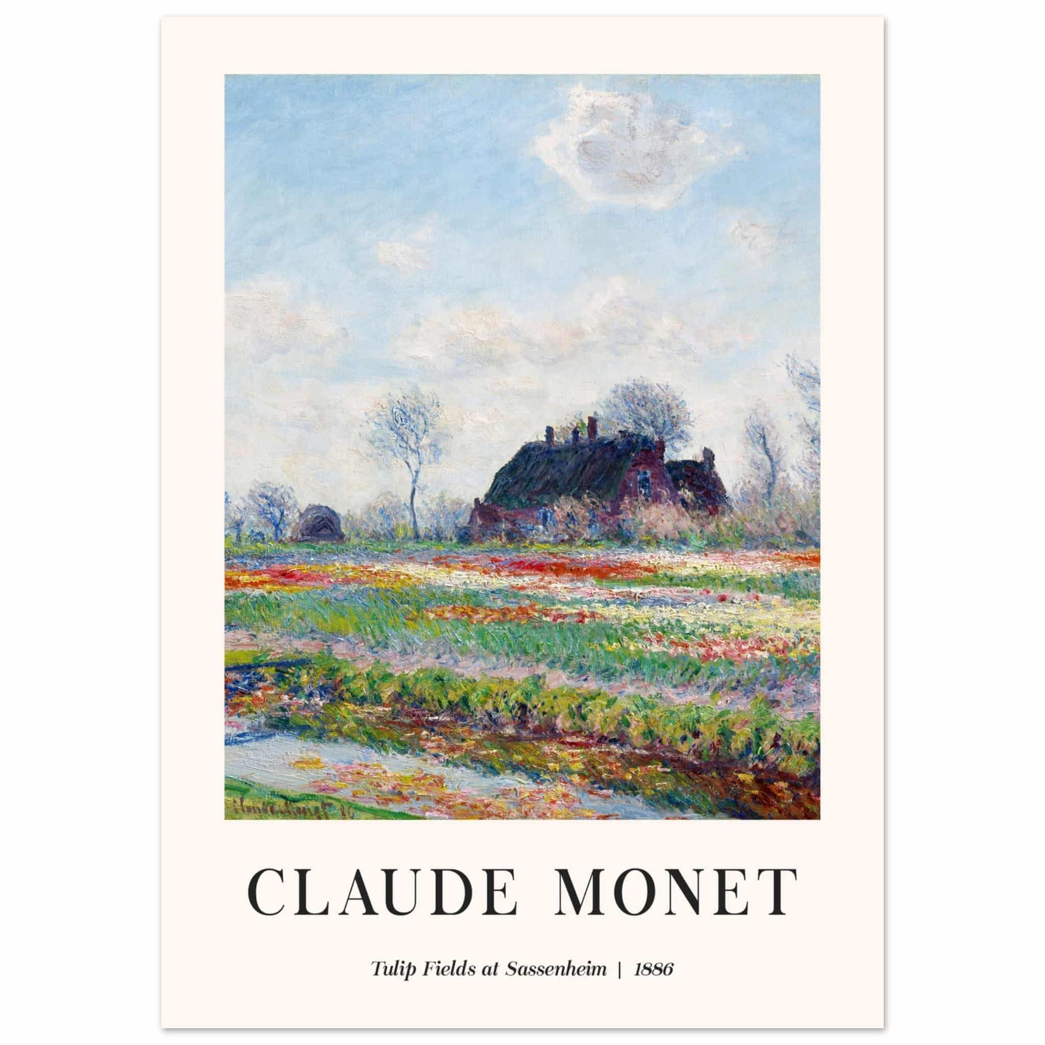 Artfulprints Poster Claude Monet - Tulip fields at Sassenheim - 50x70