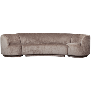 WOOOD bank Combi-Popular – Chenille – Taupe – 72x370x97 WOOOD bank Combi-Popular – Chenille – Taupe – 72x370x97