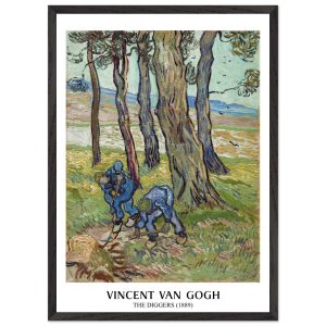 Artfulprints Poster met Lijst Vincent van Gogh – The diggers – 50×70 c Artfulprints Poster met Lijst Vincent van Gogh – The diggers – 50×70 c