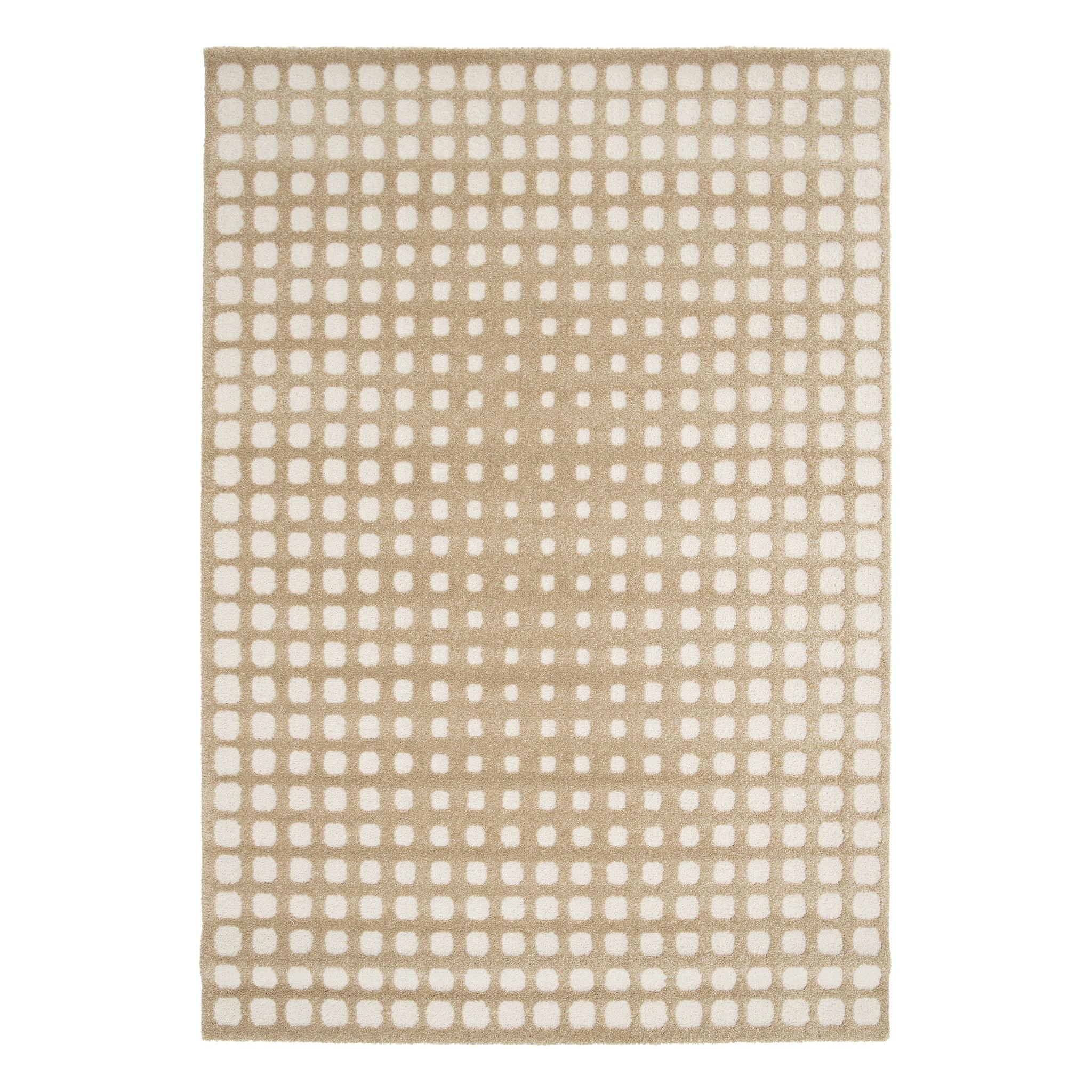 AFK Living vloerkleed Pixel - reliëfeffect - kastanje - 160 x 230 cm