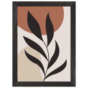 Artfulprints Poster met Lijst Boho – Abstract leaf – A4 21×29.7 cm – T Artfulprints Poster met Lijst Boho – Abstract leaf – A4 21×29.7 cm – T