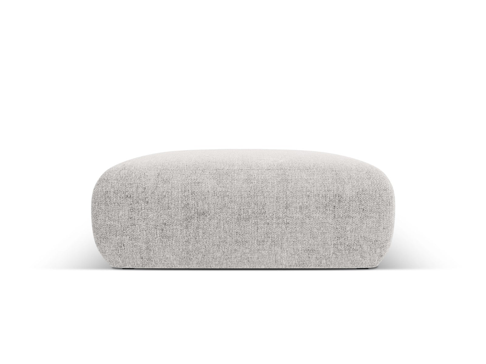 Cosmopolitan Design Poef Nolio 2-zits, chenille, lichtgrijs - 100x100x