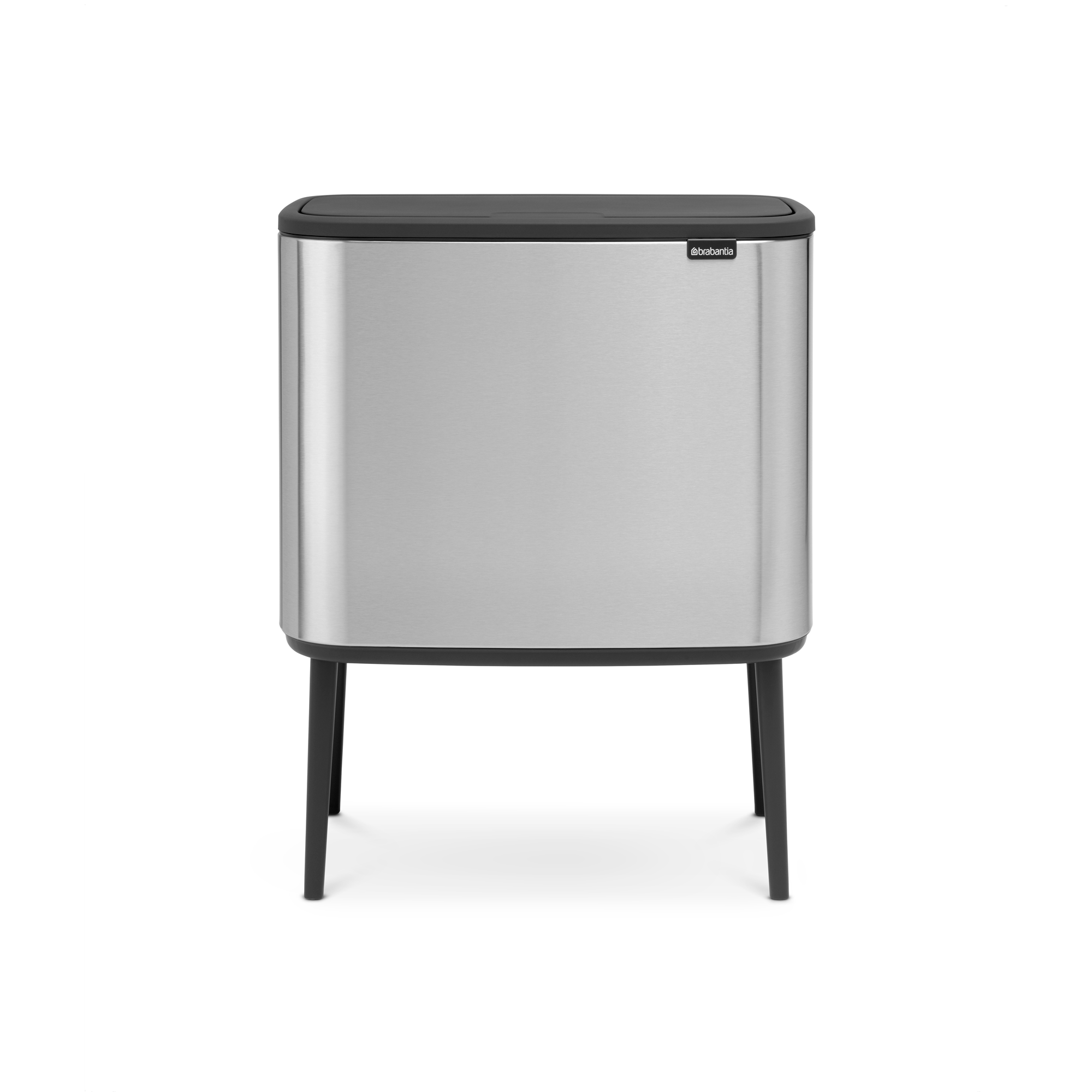 Brabantia Bo Touch Bin, met 2 binnenemmers, 11 + 23 liter - Matt Steel