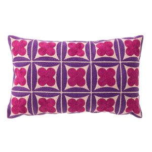 CLOVER – sierkussen 30×50 cm – geometrisch – geborduurd – Deep Lavende CLOVER – sierkussen 30×50 cm – geometrisch – geborduurd – Deep Lavende