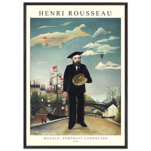 Artfulprints Poster met Lijst Henri Rousseau – Portrait landscape – 70 Artfulprints Poster met Lijst Henri Rousseau – Portrait landscape – 70