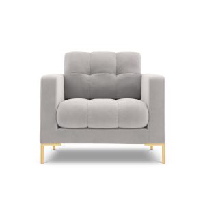 Cosmopolitan Design Fauteuil Bali flueel, geld – 96x87x75cm Cosmopolitan Design Fauteuil Bali flueel, geld – 96x87x75cm
