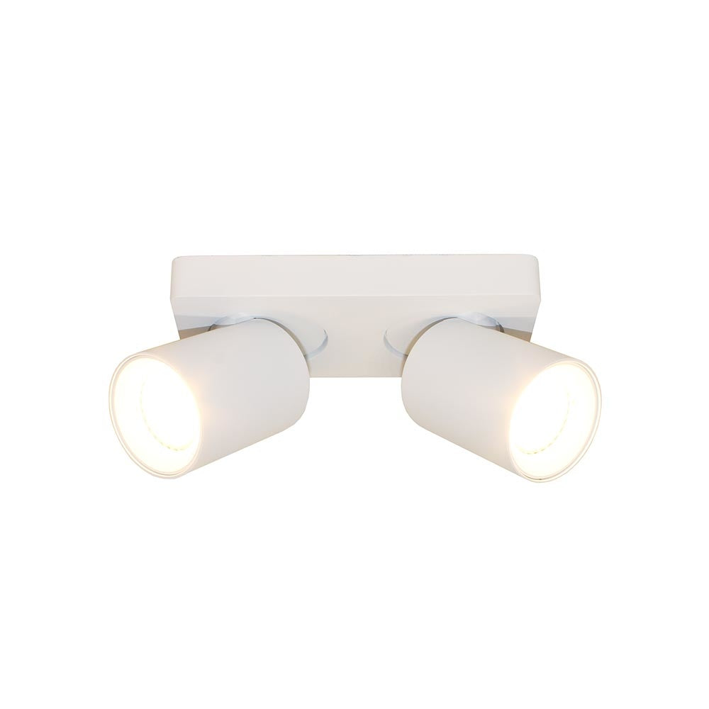 Artdelight spot Megano - 2 lichts - 20 x 11.5 cm - wit