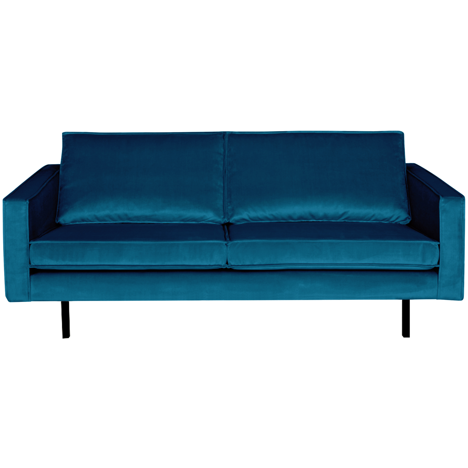 WOOOD 2,5-zits bank Rodeo - Velvet - Blauw - 85x190x86