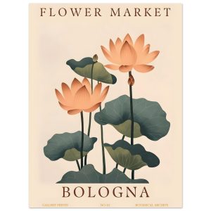 Artfulprints Poster Flower market – Bologna – 30×40 cm – Meerkleurig Artfulprints Poster Flower market – Bologna – 30×40 cm – Meerkleurig