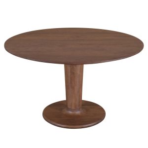 DÉJA Living Eettafel Xàtiva – Rond Donkerbruin Hout – 130x130x76cm DÉJA Living Eettafel Xàtiva – Rond Donkerbruin Hout – 130x130x76cm