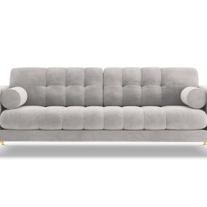 Cosmopolitan Design Bank Bali 4-zits, flueel, geld – 96x217x75cm Cosmopolitan Design Bank Bali 4-zits, flueel, geld – 96x217x75cm