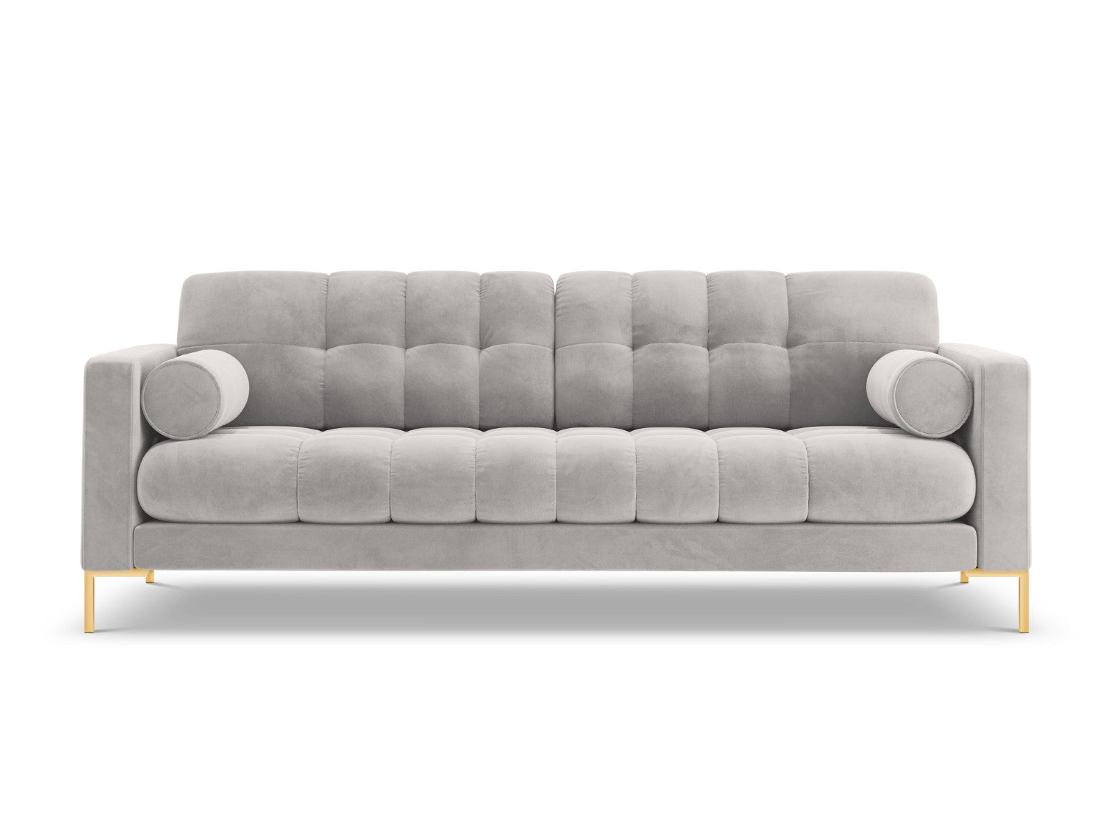 Cosmopolitan Design Bank Bali 4-zits, flueel, geld - 96x217x75cm