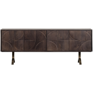 WOOOD dressoir Draw – Mangohout – Walnoot – 70x180x40 WOOOD dressoir Draw – Mangohout – Walnoot – 70x180x40