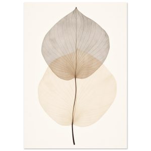 Artfulprints Poster Japandi leaf – A4 21×29.7 cm – Taupe Artfulprints Poster Japandi leaf – A4 21×29.7 cm – Taupe