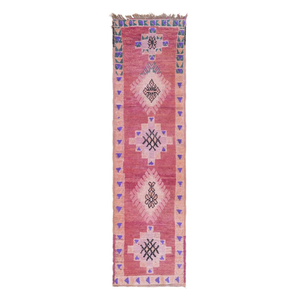 AFK Living vloerkleed Berber - handgemaakt - Wol - 73 x 266 cm