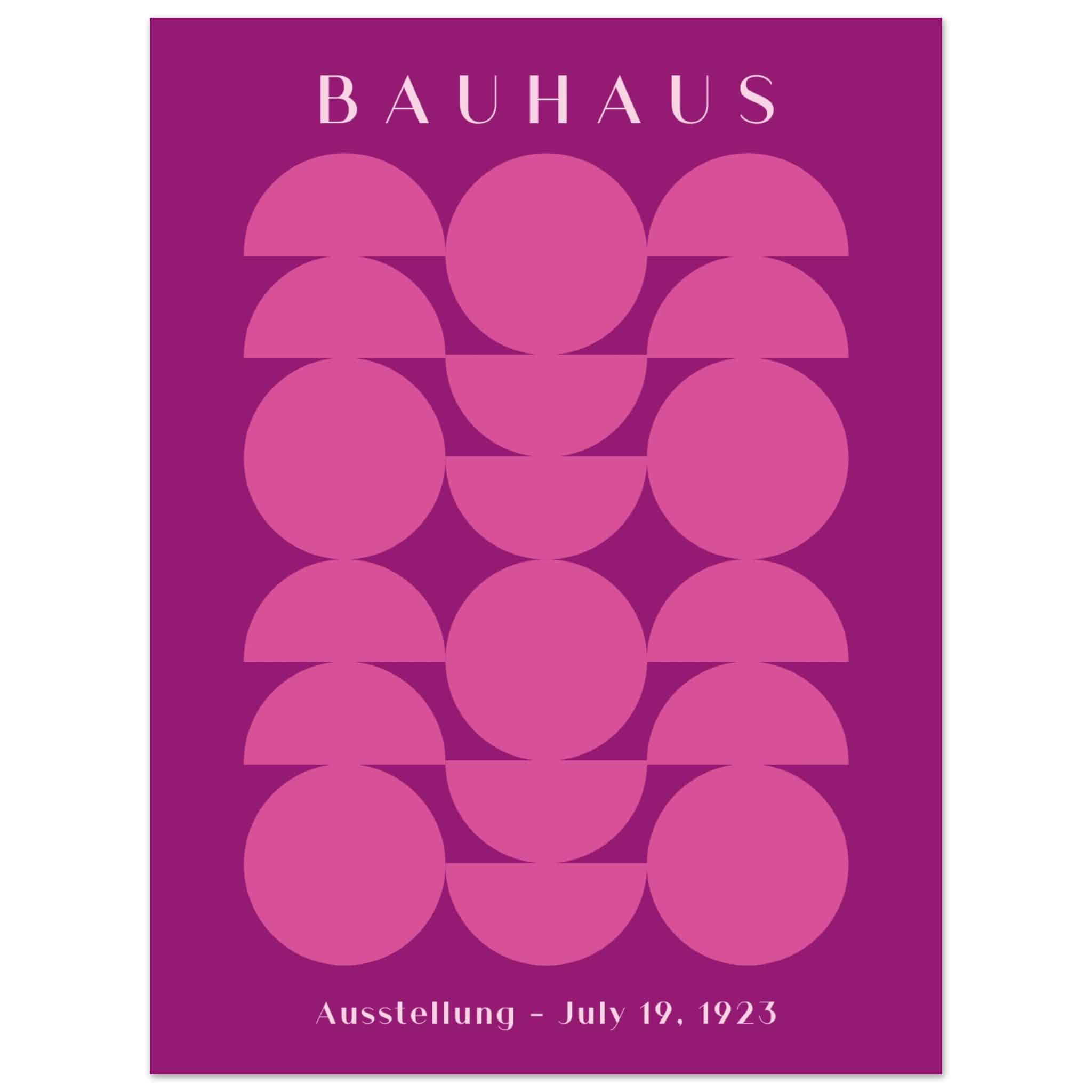 Artfulprints Poster Bauhaus - Ausstellung 1923 - 30x40 cm - Paars