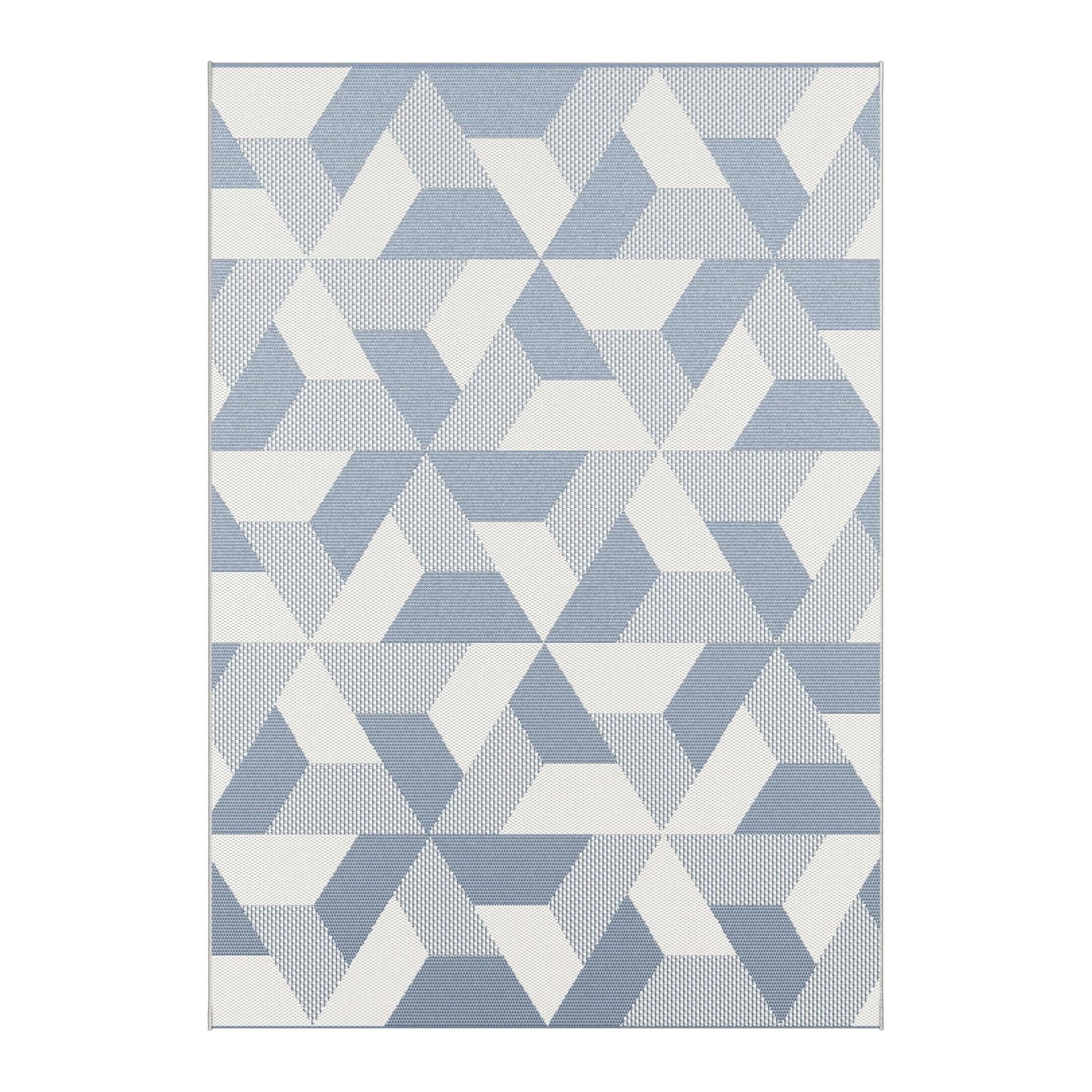 AFK Living vloerkleed Brayden - voor binnen en buiten - blauw - 120 x