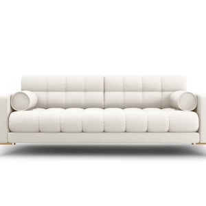 Cosmopolitan Design Bank Bali 3-zits, structurele stof, lichtbeige – 9 Cosmopolitan Design Bank Bali 3-zits, structurele stof, lichtbeige – 9