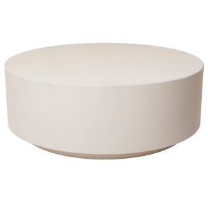 DÉJA Living Salontafel Bergby – Rond Beige Eco Composiet – 90x90x33cm