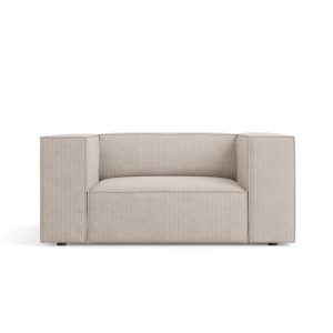 Cosmopolitan Design Fauteuil Arendal chenille met ribbeleffect, donker Cosmopolitan Design Fauteuil Arendal chenille met ribbeleffect, donker