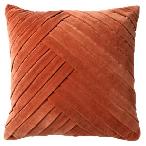 GIDI – kussenhoes 45×45 cm – velvet – effen kleur – Potters Clay – ora GIDI – kussenhoes 45×45 cm – velvet – effen kleur – Potters Clay – ora