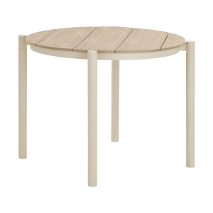 Artichok Aliana aluminum tuintafel met houtlook zand – Ø90 x 74 cm Artichok Aliana aluminum tuintafel met houtlook zand – Ø90 x 74 cm