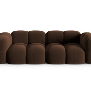 Cosmopolitan Design Bank Loretto 4-zits, flueel chocolade – 100x250x68 Cosmopolitan Design Bank Loretto 4-zits, flueel chocolade – 100x250x68