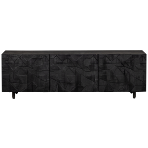 WOOOD tv-meubel Counter – Mango – Zwart – 50x160x45