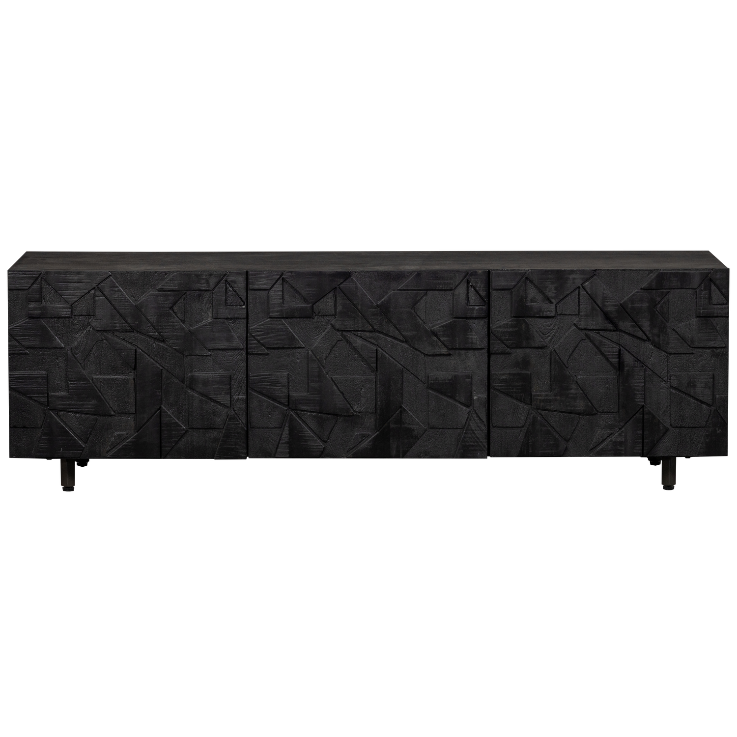 WOOOD tv-meubel Counter - Mango - Zwart - 50x160x45