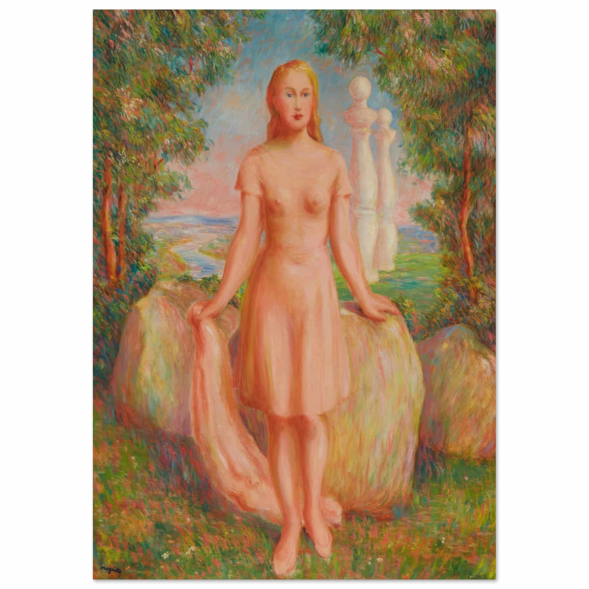 Artfulprints René Magritte - Le traite des sensations poster A4 21x29.
