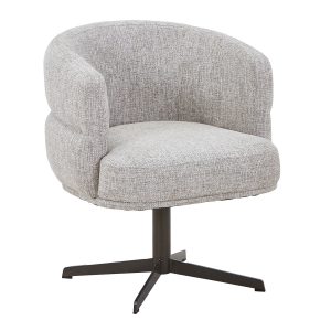 DÉJA Living Eetkamerstoel Coria – Beige/Brons – Draaibaar – Set van 2 DÉJA Living Eetkamerstoel Coria – Beige/Brons – Draaibaar – Set van 2