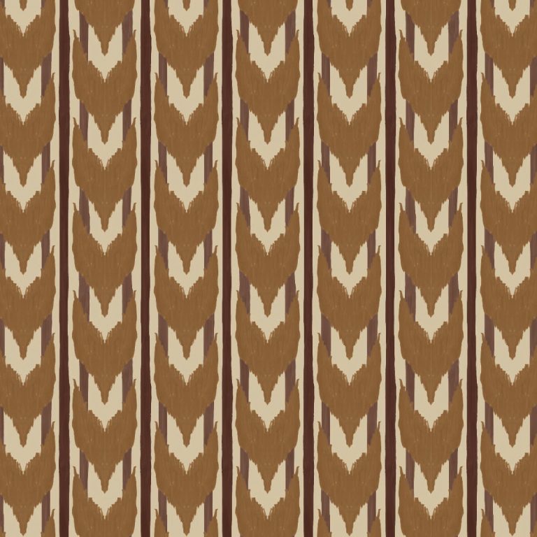 Behang Maison Artisan Ikat zand