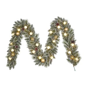 Black Box Trees Kaprun slinger led groen frosted goud warm wit 20L 180 Black Box Trees Kaprun slinger led groen frosted goud warm wit 20L 180