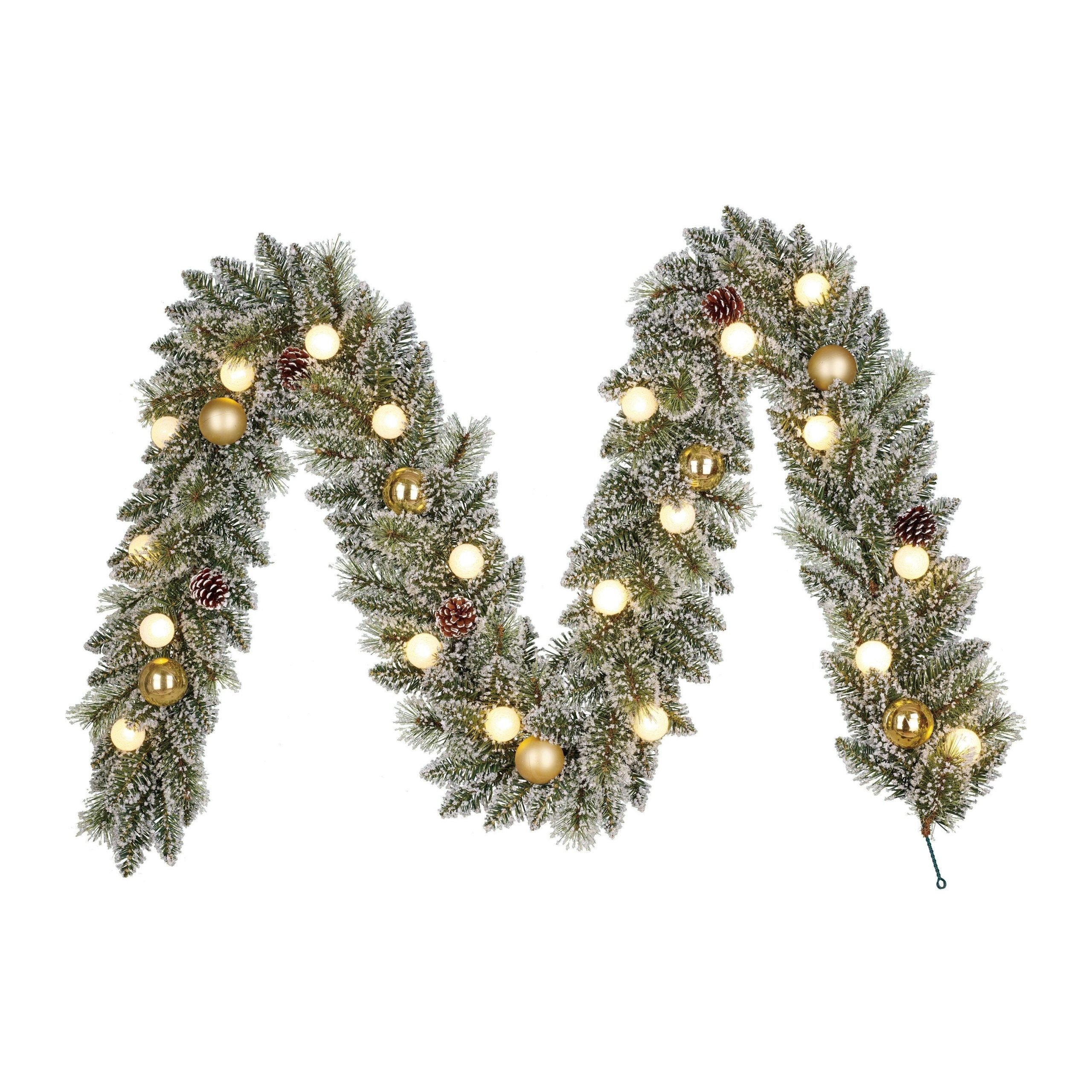 Black Box Trees Kaprun slinger led groen frosted goud warm wit 20L 180