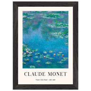 Artfulprints Poster met Lijst Claude Monet – Water lily pond – A4 21×2 Artfulprints Poster met Lijst Claude Monet – Water lily pond – A4 21×2
