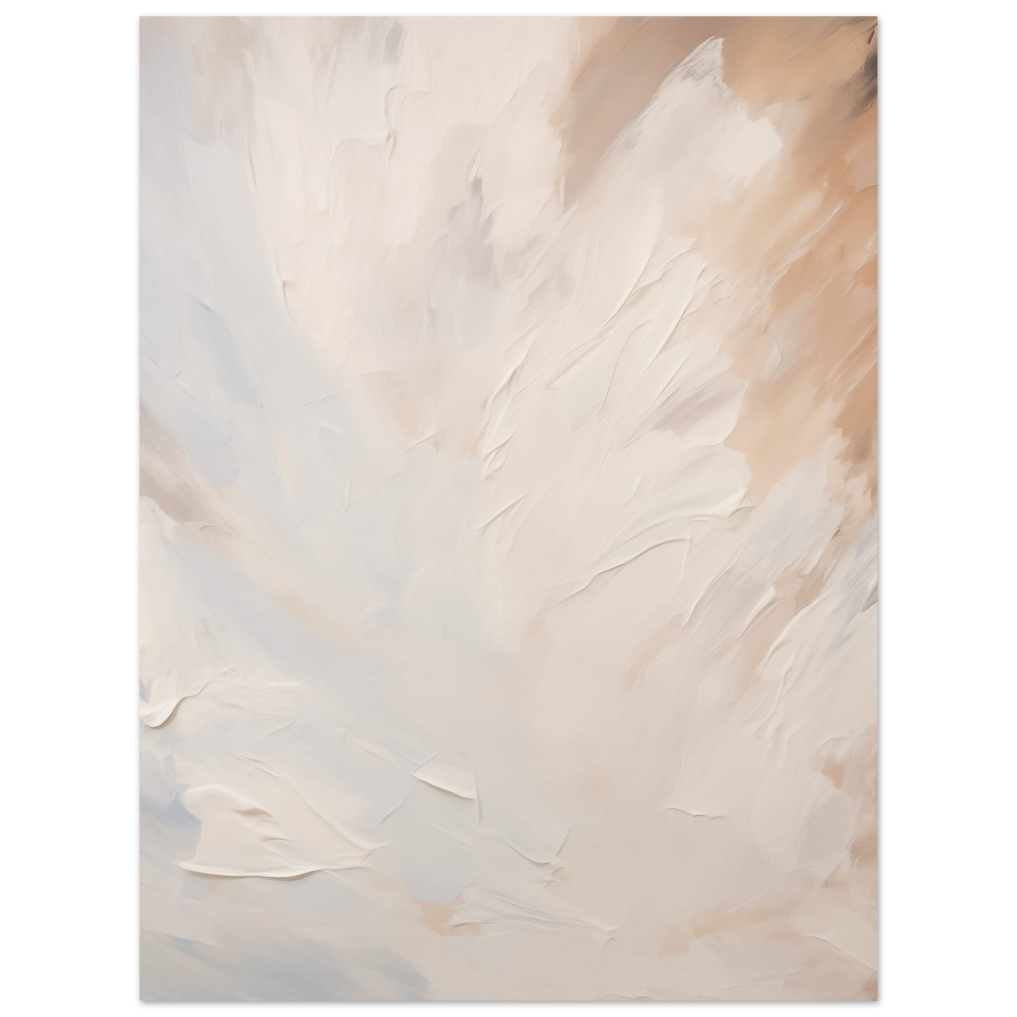 Artfulprints Poster Abstract - Skyfall 2 - 30x40 cm - Taupe