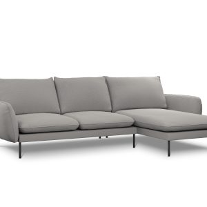Cosmopolitan Design rechter hoekbank Vienna 5-zits, boucle, grijs – 17 Cosmopolitan Design rechter hoekbank Vienna 5-zits, boucle, grijs – 17