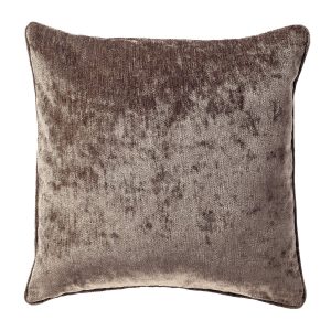 LEWY – sierkussen 45×45 cm – glansvelours – Driftwood – bruin LEWY – sierkussen 45×45 cm – glansvelours – Driftwood – bruin