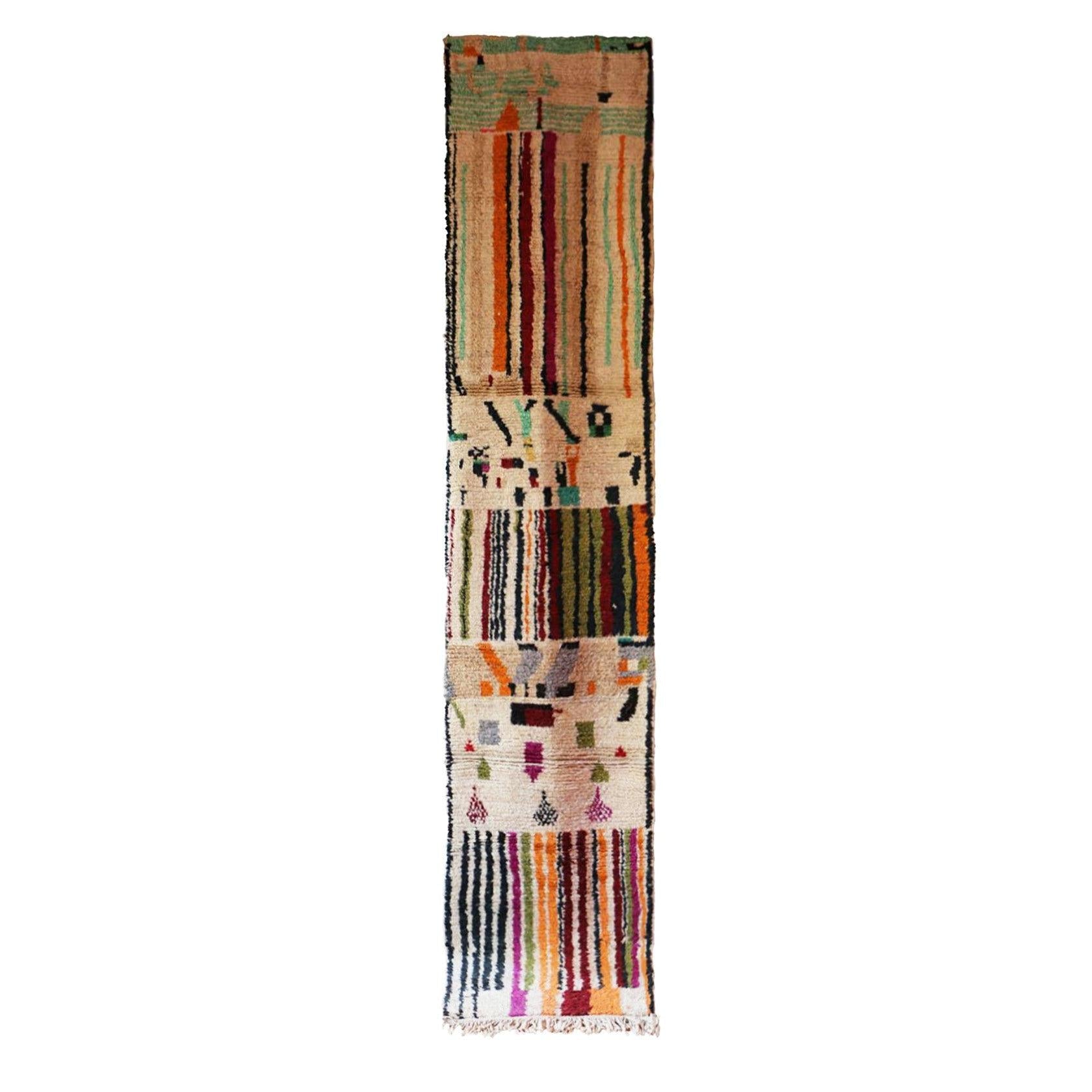 AFK Living vloerkleed Berber - handgemaakt - Wol - 75 x 378 cm
