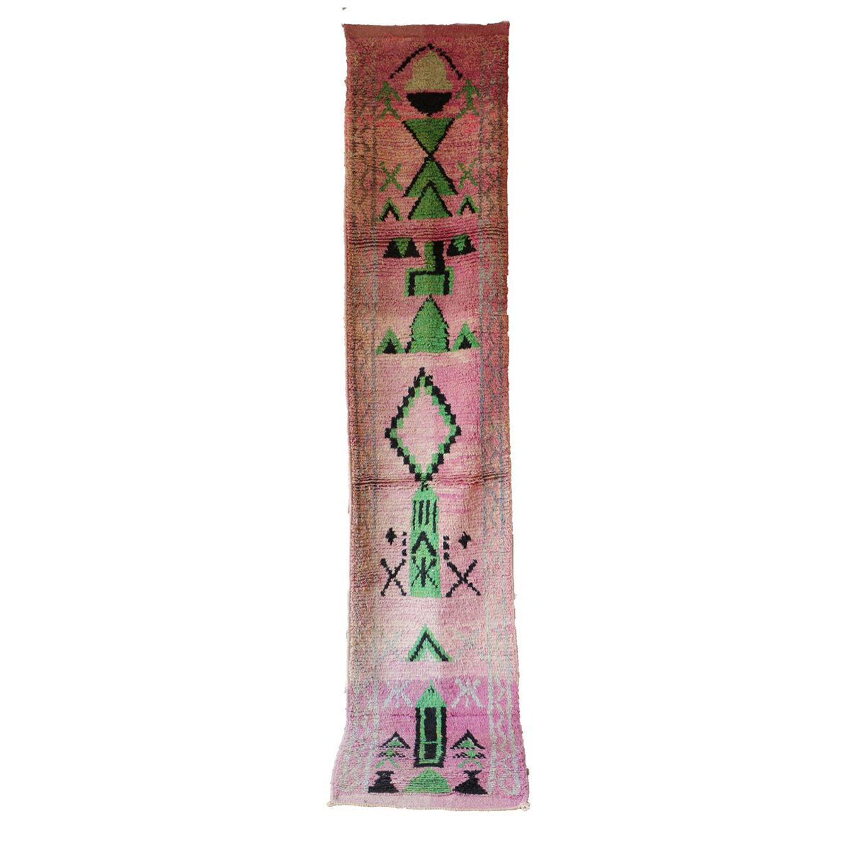 AFK Living vloerkleed Berber - handgemaakt - Wol - 81 x 389 cm