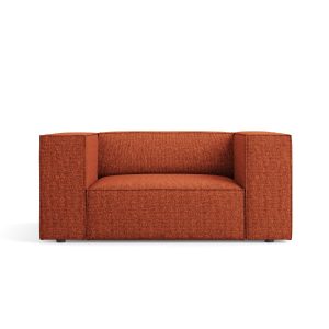 Cosmopolitan Design Fauteuil Arendal chenille, terracotta – 102x124x70 Cosmopolitan Design Fauteuil Arendal chenille, terracotta – 102x124x70