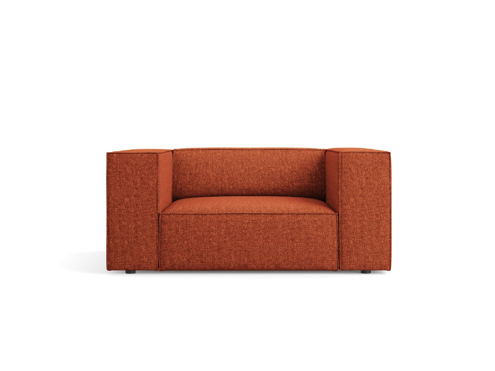 Cosmopolitan Design Fauteuil Arendal chenille, terracotta - 102x124x70