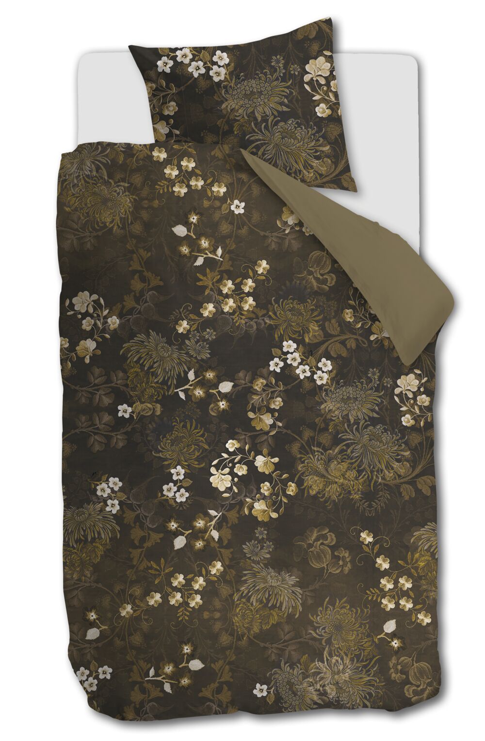 Beddinghouse Dekbedovertrek Darcy - 140 x 200/220 cm - Olive Green