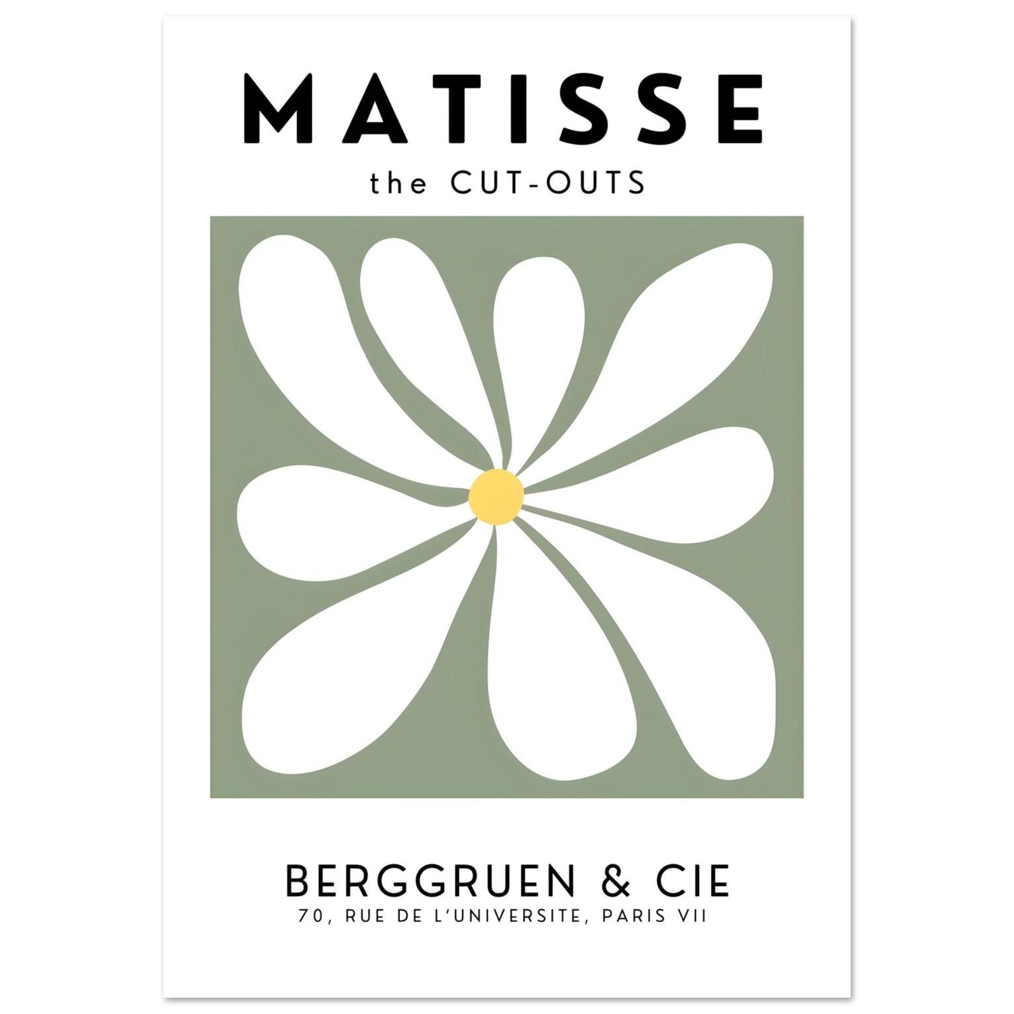 Artfulprints Poster Matisse – Floral motion - 70x100 cm - Grijs