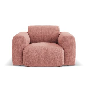 Cosmopolitan Design Fauteuil Nolio 2-zits, chenille, roze – 95x105x72c