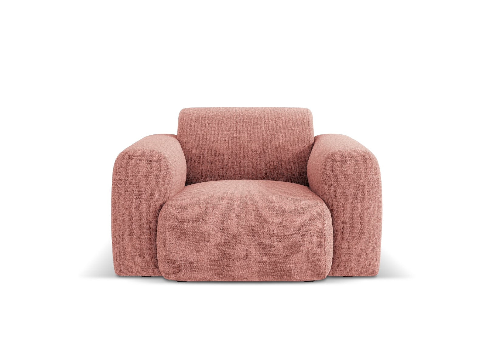 Cosmopolitan Design Fauteuil Nolio 2-zits, chenille, roze - 95x105x72c